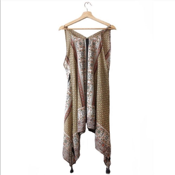 NWT🌟Boho Print Asymmetric Tunic🔆 - Picture 2 of 2
